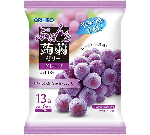 ORIHIRO Konjac Jelly Pouch Grape 120g