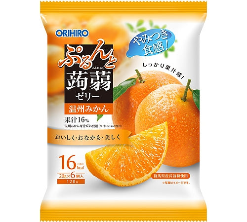 ORIHIRO Konjac Jelly Pouch White Unshu Mikan 120g