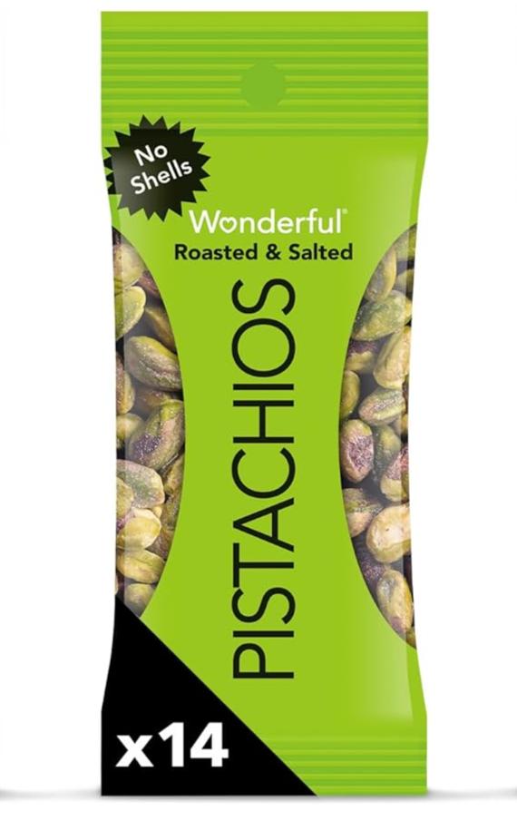 Wonderful Pistachios No Shells Roasted & Salted Nuts 0.75oz