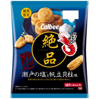 Calbee Zeppin Sea Salt Scallop Flavored Shrimp Cracker *Limited edition*